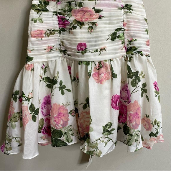 LoveShackFancy Ballet Blush Ambrette Floral Minidress - Picture 9 of 15